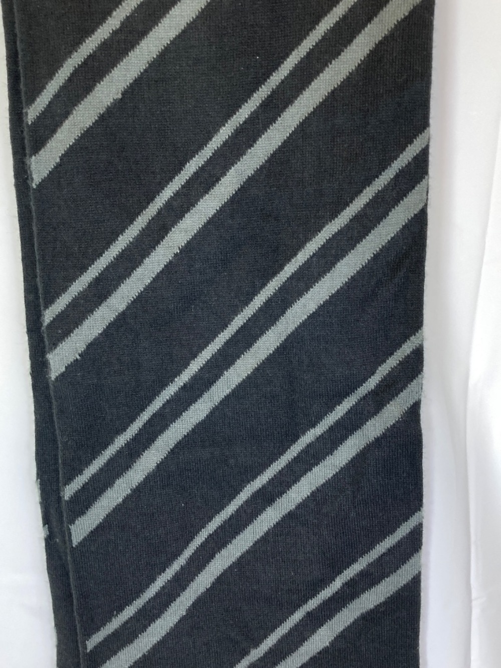 Disney Parks Scarf Mickey Mouse Black Gray Stripe Adult Unisex - Picture 10 of 11